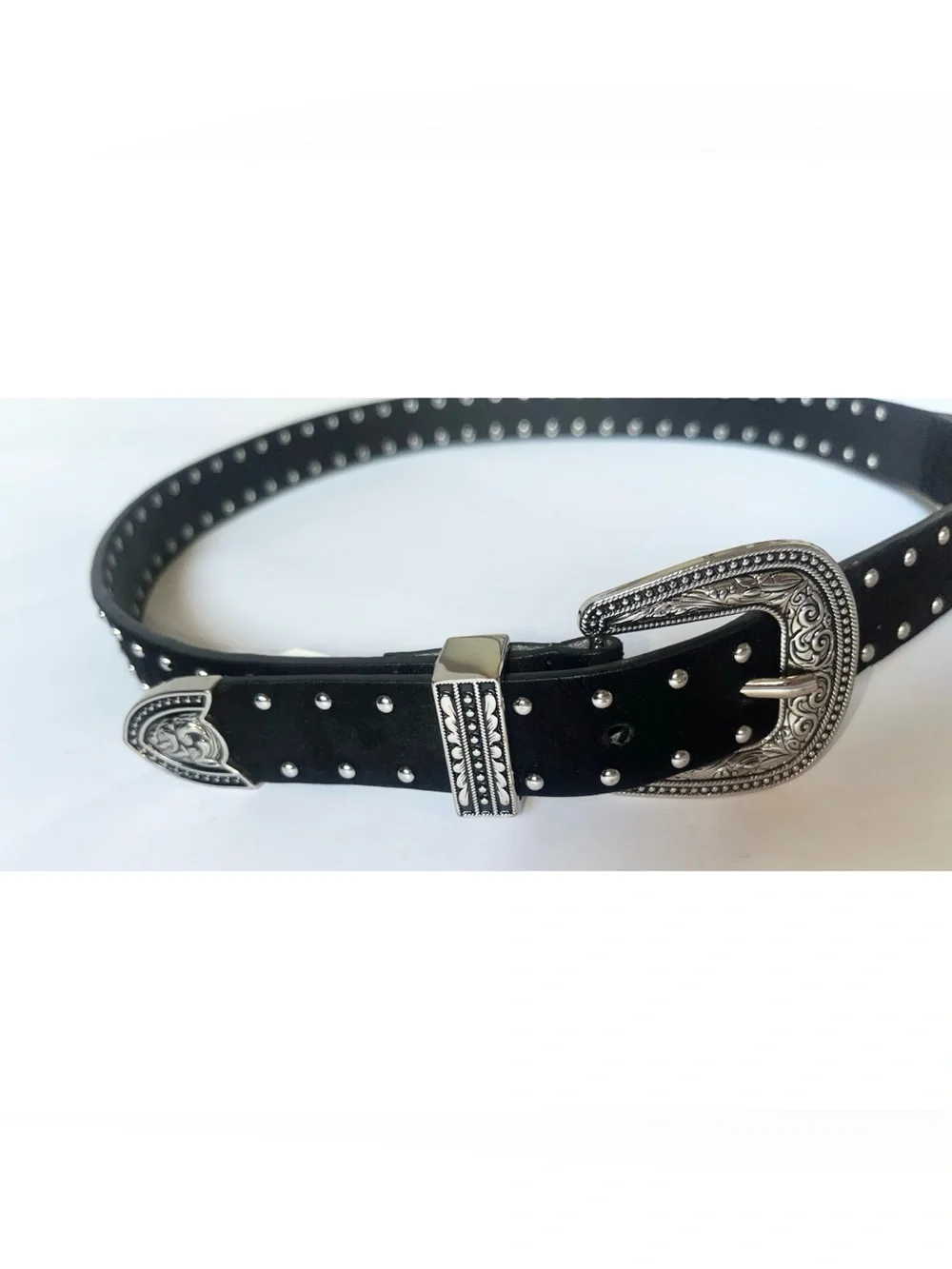 Express Double Buckle Western Belt (Size: S/M)